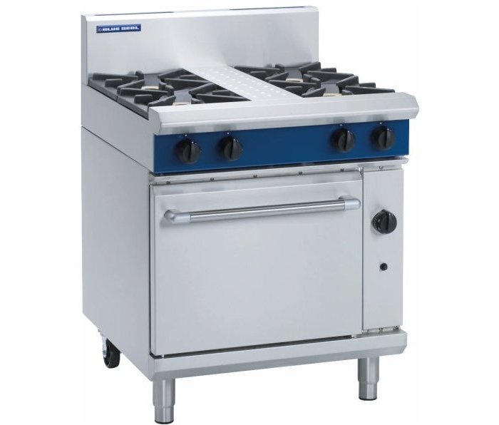 Blue Seal G505D 4 Burner Gas Range Static Oven W750mm