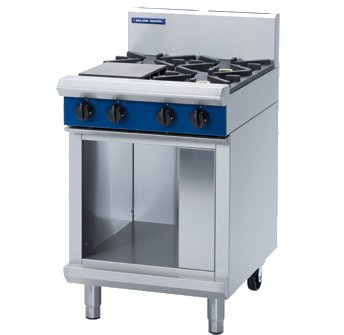 Blue Seal G514D-CB 4 Burner Gas Hob on Cabinet Base W600mm
