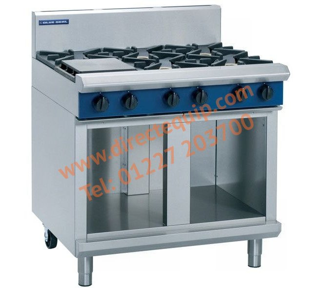Blue Seal G516D-CB 6 Burner Gas Hob on Cabinet Base W900mm