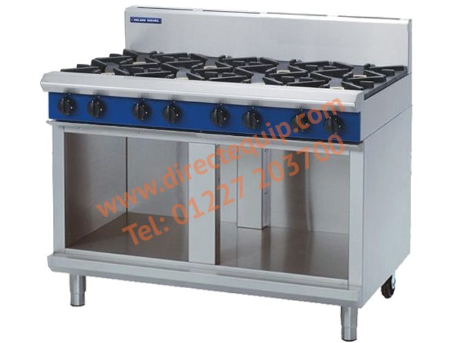 Blue Seal G518D-CB 8 Burner Gas Hob on Cabinet Base W1200mm
