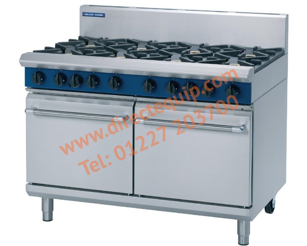 Blue Seal G528D 8 Burner Gas Range & Double Oven W1200mm
