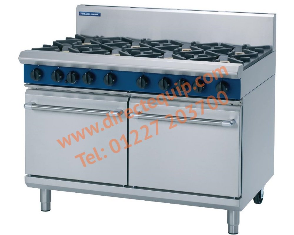 Blue Seal Gas 8 Burner Range & Double Oven G528