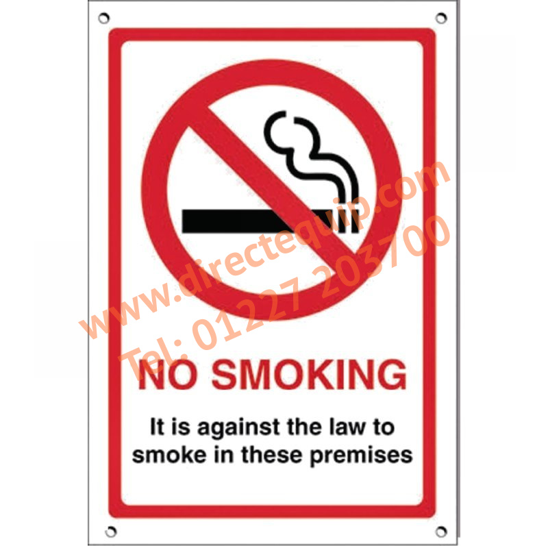 No Smoking Premises Sign