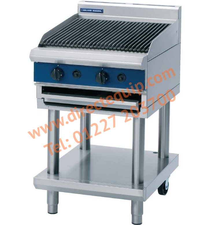 Blue Seal 600mm Gas Chargrill on Leg Stand G594-LS