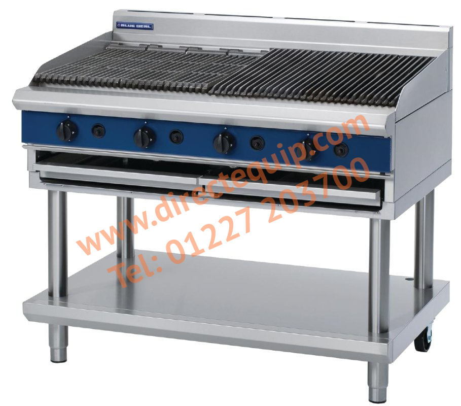 Blue Seal G598-LS Gas Chargrill on Leg Stand W1200mm