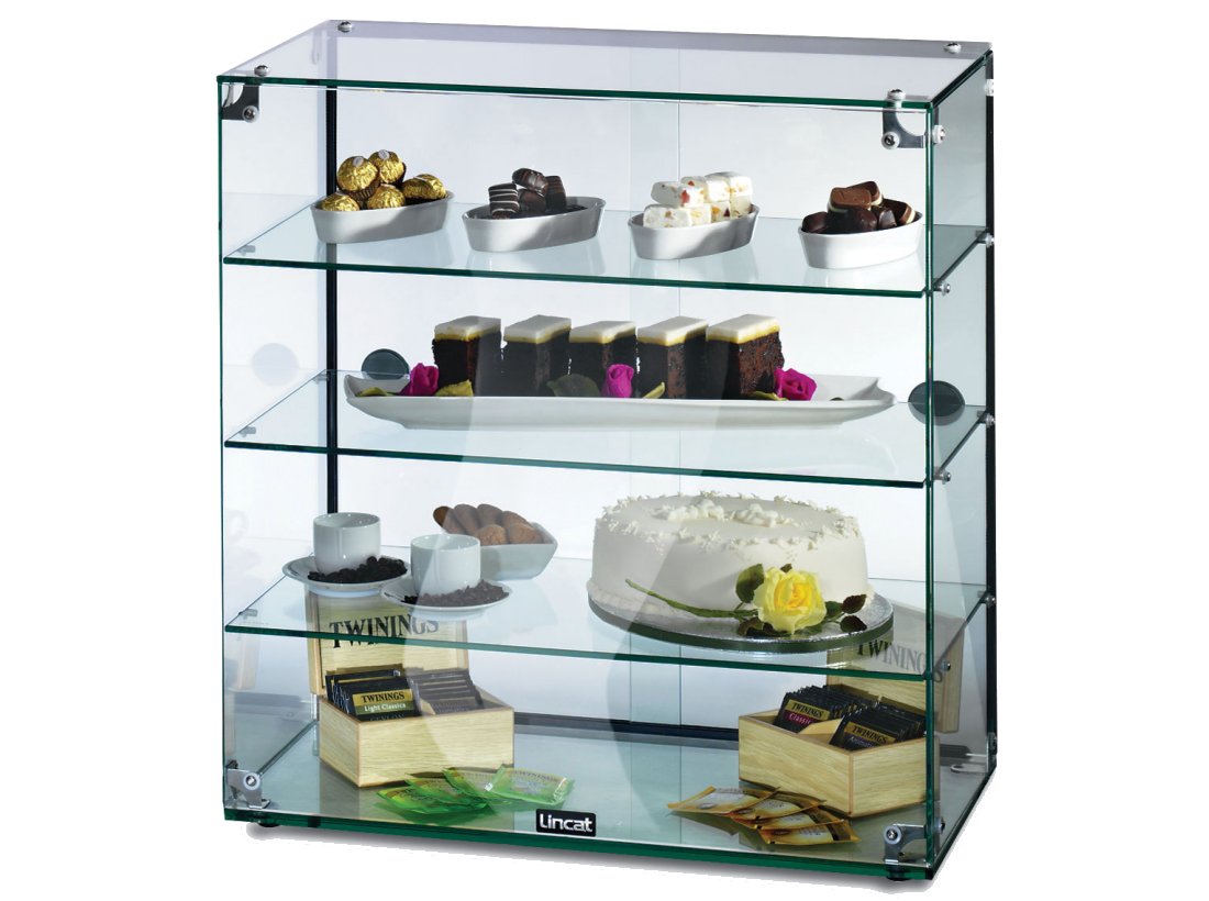 Lincat GC46D Glass Display Case with Rear Sliding Doors