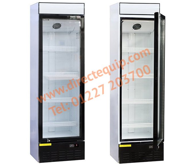 Blizzard GD350 Single Glass Door Merchandiser 350Ltr