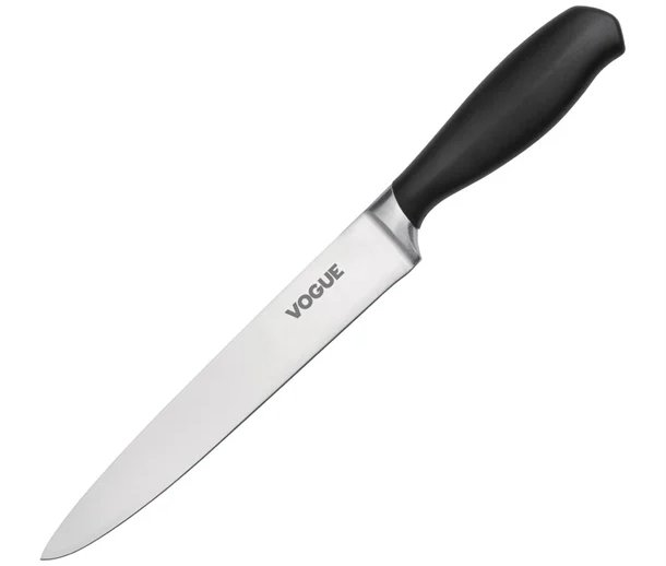 Vogue Soft Grip Carving Knife Black 19.5cm (GD758)