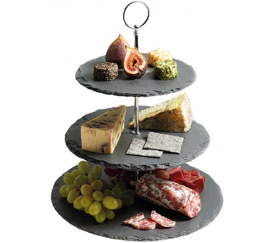Olympia 3 Tier Slate Afternoon Tea Stand