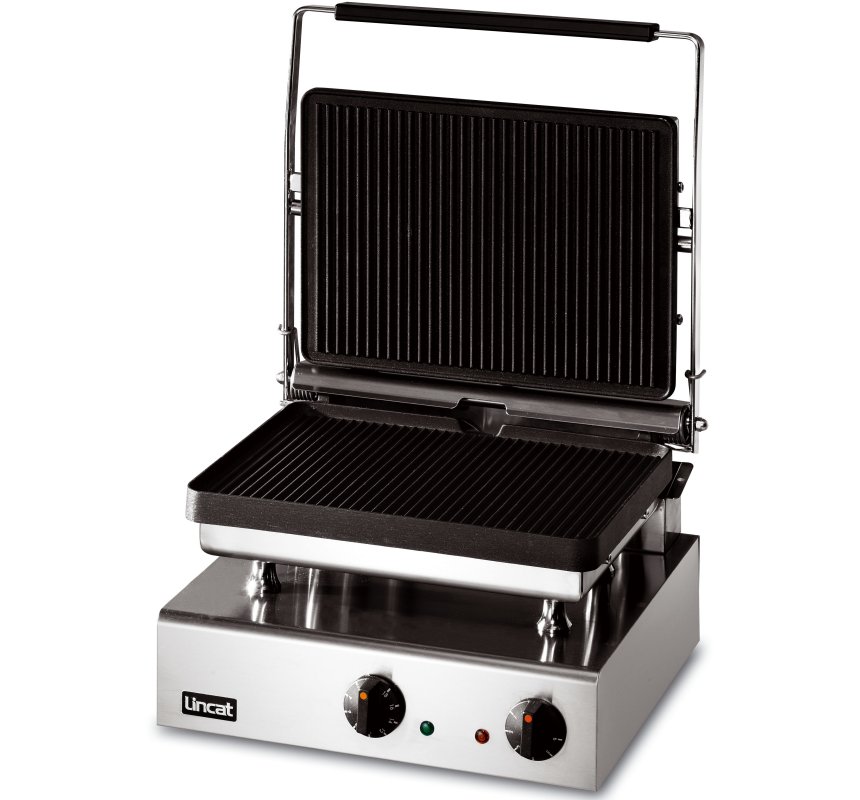 Lincat GG1P Heavy Duty Panini Grill Ribbed Upper & Lower Plates W395mm