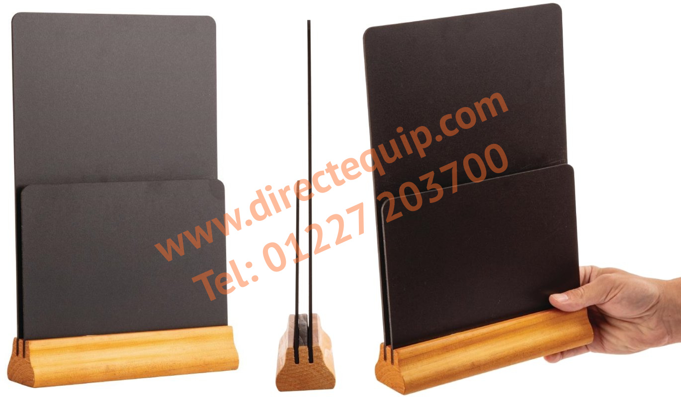 Double Blackboard Menu Holder