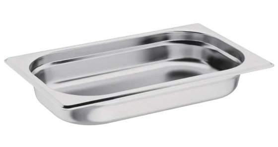 Vogue Stainless Steel 1/4 Gastronorm Pan Depth 40mm