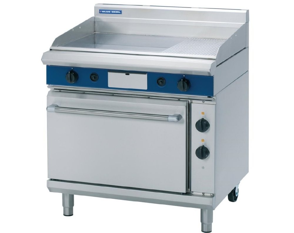 Blue Seal GPE506 Gas Griddle Electric Static Oven W900mm