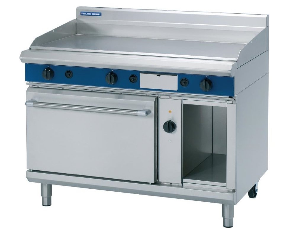 Blue Seal GPE58 Gas Griddle Electric Convection Oven Range W1200mm