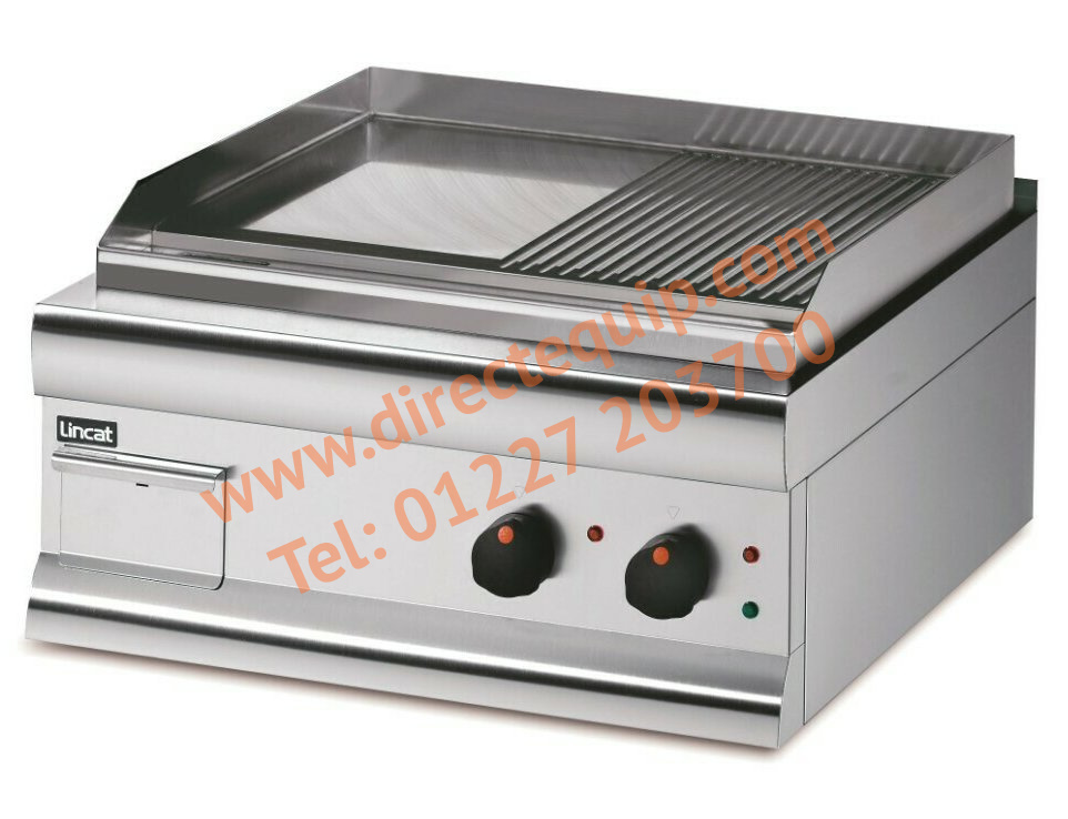 Lincat GS6/TR 4kW Half-ribbed Dual Zone Electric Griddle W600mm