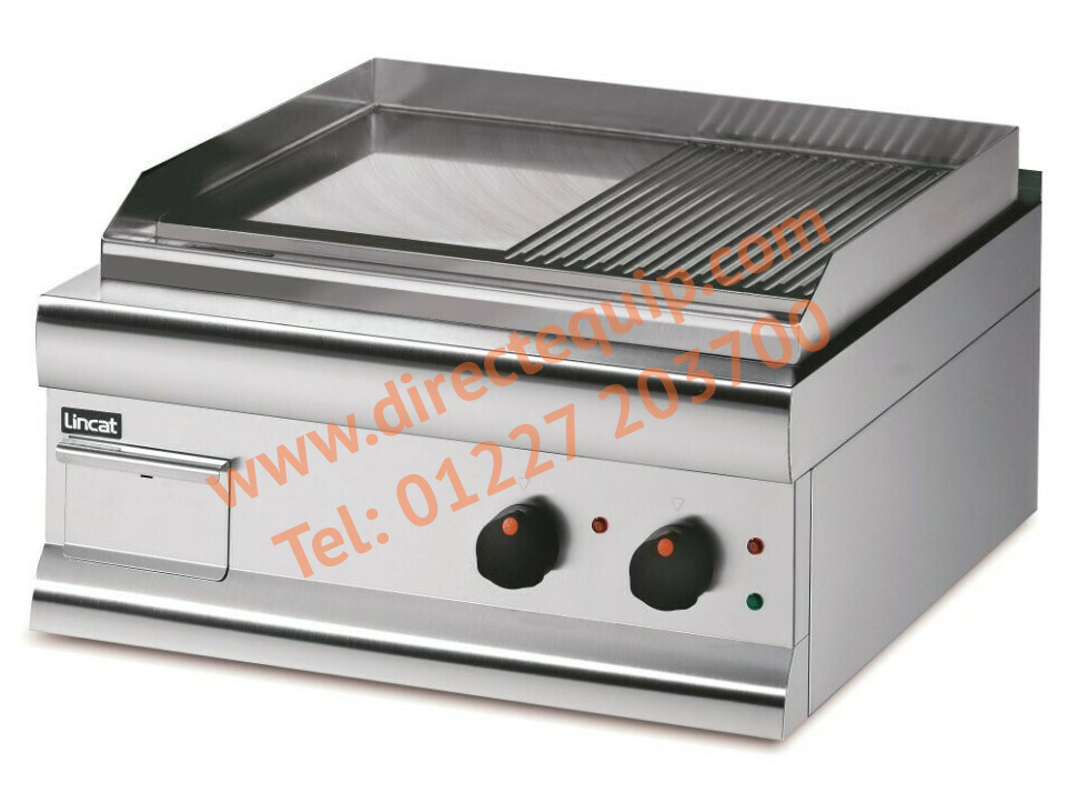 Lincat GS7/R 6kW Half-ribbed Dual Zone Electric Griddle W750mm