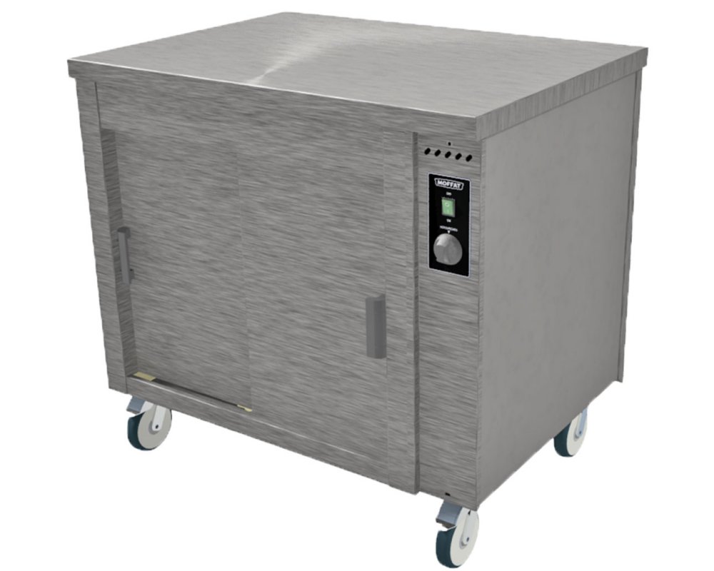 Moffat HC2DBS Mobile Pass Through Hot Cupboard W947mm Cap: 95 Plates, 25 Plated Meals