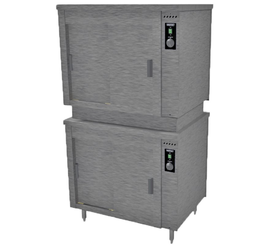 Moffat HC2DS Premier Hot Cupboard Double Stack W947mm Cap: 190 Plates, 50 Plated Meals