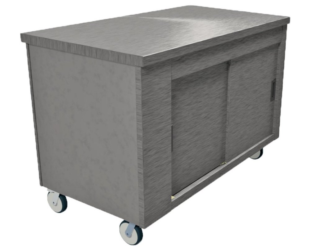 Moffat HC3DBS Mobile Pass Through Hot Cupboard W1275mm Cap: 133 Plates, 35 Plated Meals