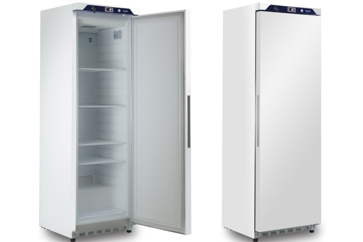 Prodis HC410R White Upright Single Door Fridge 341Ltr