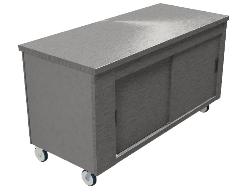 Moffat HC4DBS Mobile Pass Through Hot Cupboard W1603mm Cap: 190 Plates, 50 Plated Meals