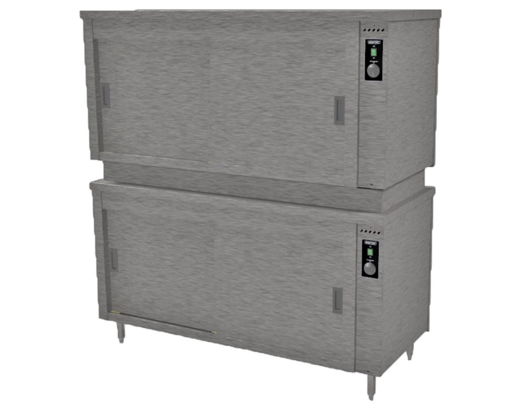 Moffat HC4DS Premier Hot Cupboard Double Stack W1603 Cap: 380 Plates, 100 Plated Meals