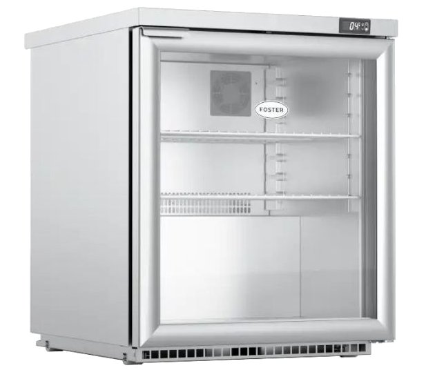 Foster HR200G Glass Door Under Counter Fridge W684 x H824mm
