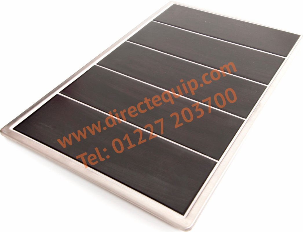 GN 1/1 Ceramic Hot Tile Black Bar