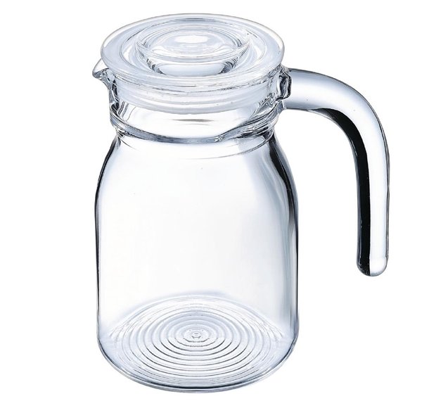 Arcoroc Spring Glass Storage Jugs with Lid 500ml (12 Pack)