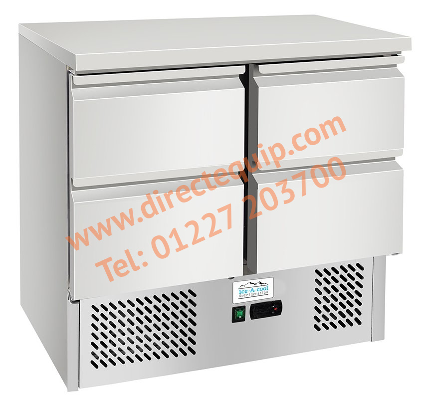 Ice-A-Cool ICE3820GR 4 Drawer Refrigerated Counter W700 x H895mm