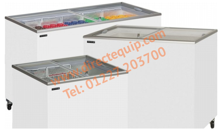 Tefcold Sliding Flat Glass Lid Chest Freezers IC100SC, IC200SC, IC300SC, IC400SC, IC500SC