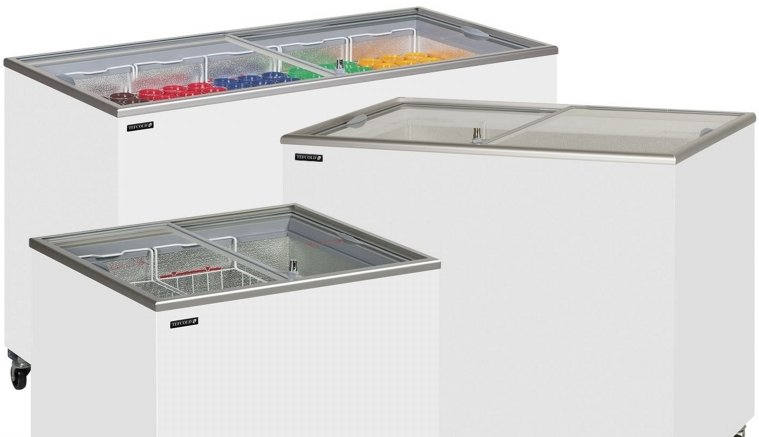Tefcold IC-SC Range Sliding Flat Glass Lid Chest Freezers
