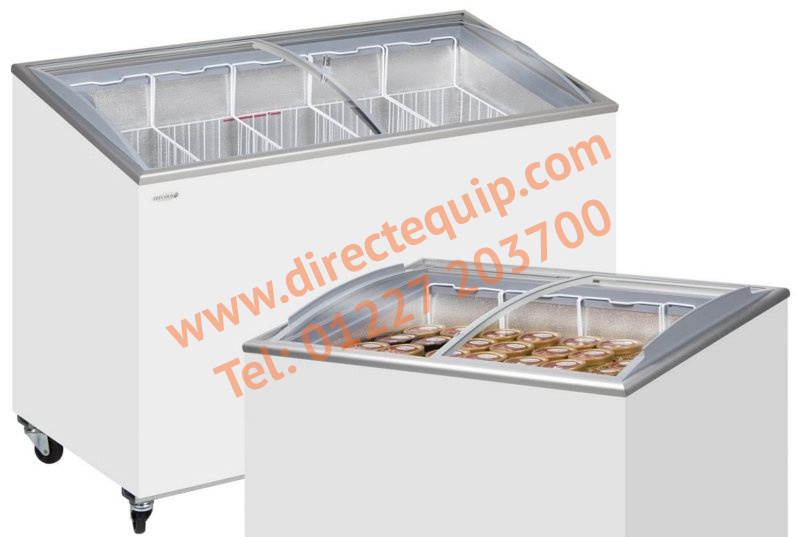 Tefcold Sliding Glass Lid Chest Freezers IC100SCEB, IC200SCEB, IC300SCEB, IC400SCEB, IC500SCEB