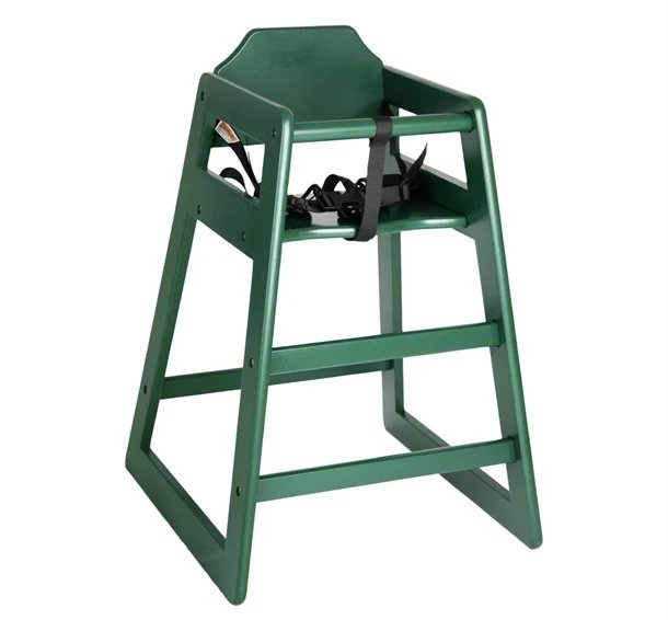 Bolero Wooden Highchair Forest Green