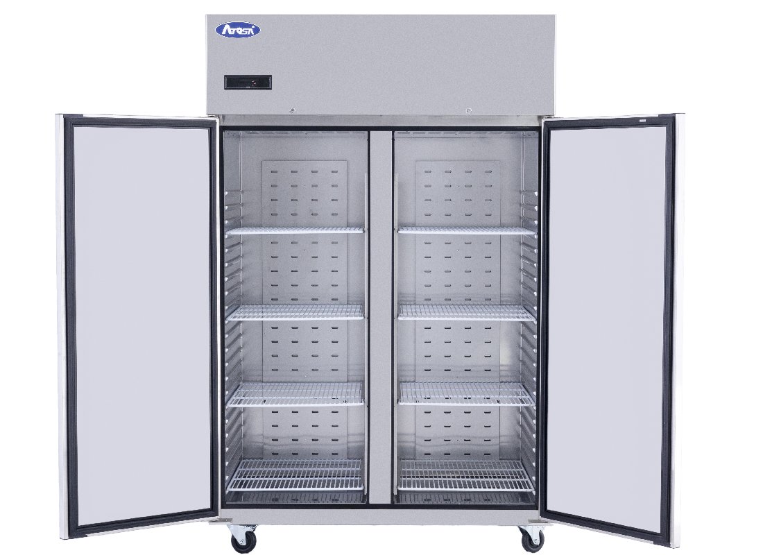 Atosa JBF80FS Slimline Upright Double Door Freezer GN 2/1