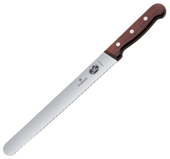 Victorinox Wavy Slicing Knife Wooden 25cm JD209)