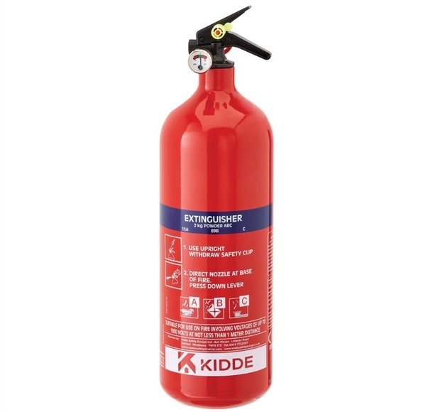 Kidde Dry Powder Fire Extinguisher 2kg