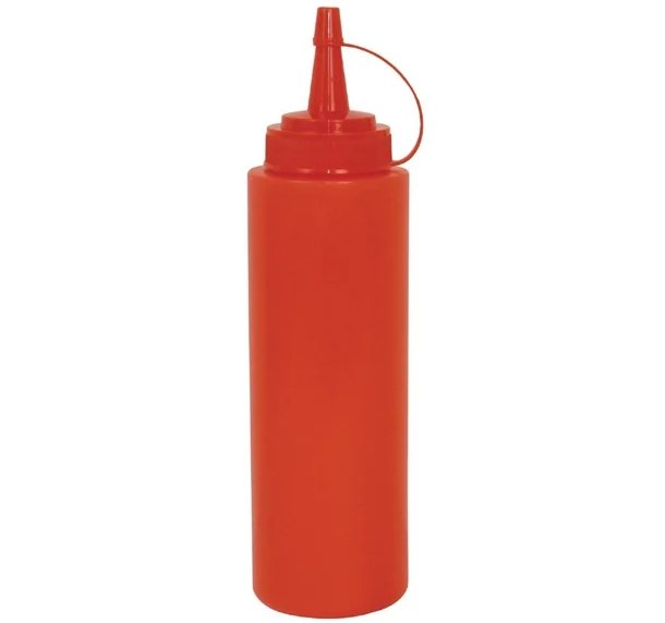 Vogue Red Squeeze Sauce Bottle 12oz