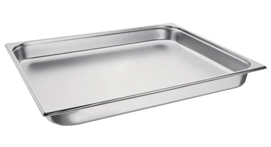 Vogue Stainless Steel 2/1 Gastronorm Pan Depth 65mm