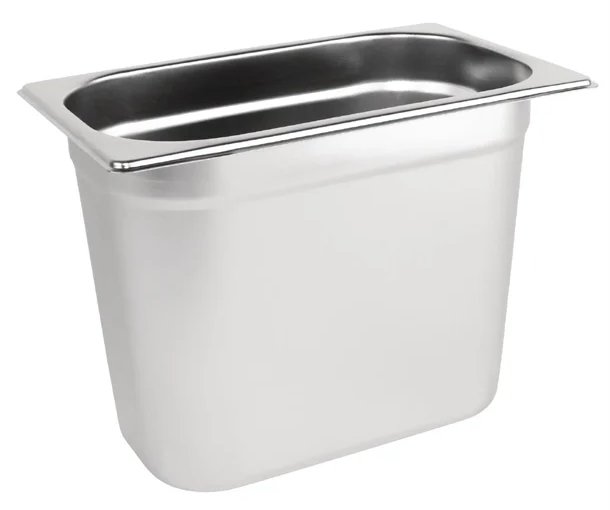 Vogue Stainless Steel 1/4 Gastronorm Pan Depth 200mm