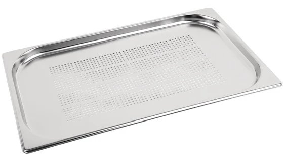 Vogue Stainless Steel Perforated 1/2 Gastronorm Pan Depth 20mm
