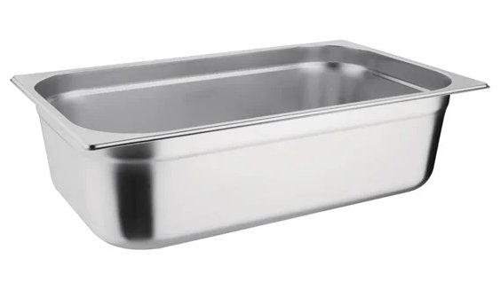 Vogue Stainless Steel 1/1 Gastronorm Pan Depth 150mm