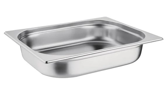Vogue Stainless Steel 1/2 Gastronorm Pan Depth 65mm