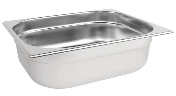 Vogue Stainless Steel 1/2 Gastronorm Pan Depth 100mm