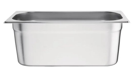Vogue Stainless Steel 1/3 Gastronorm Pan Depth 100mm