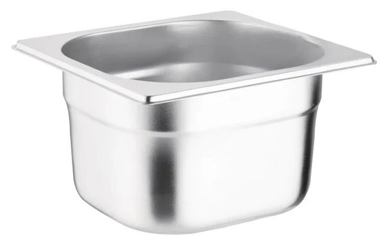 Vogue Stainless Steel 1/6 Gastronorm Pan Depth 100mm