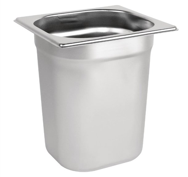 Vogue Stainless Steel 1/6 Gastronorm Pan Depth 200mm