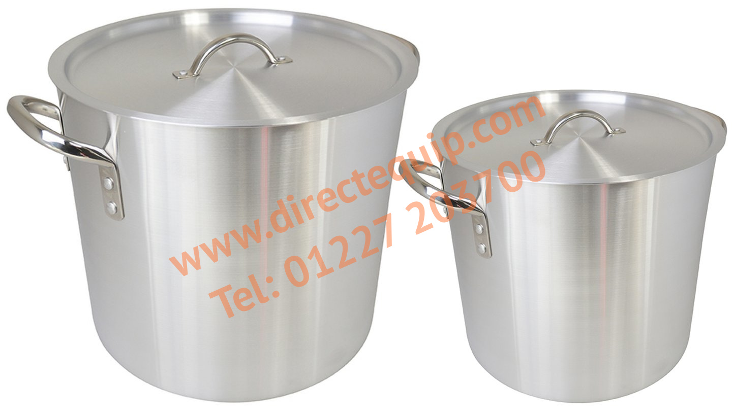 ZSP Aluminium Stockpots With Lids, in 7 Sizes