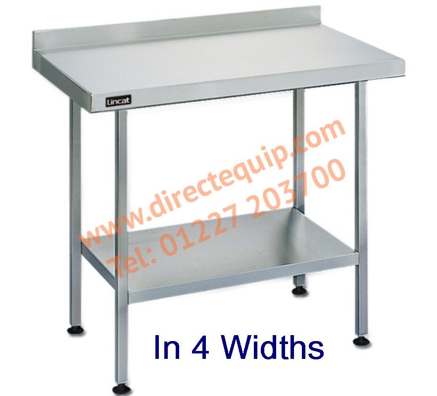 Lincat Stainless Steel Wall Benches Flat Pack L6009WB, L6012WB, L6015WB & L6018WB