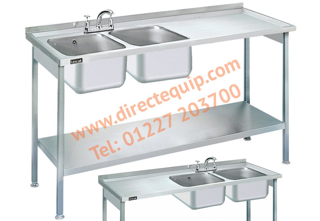 Lincat L884 Stainless Steel Double Sink Unit